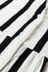 Stripe Crinckled Ruffled Sleeve Button up Loose Shirt